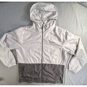Columbia Center Ridge II Lined Windbreaker‎ Gray Men's Medium NWT